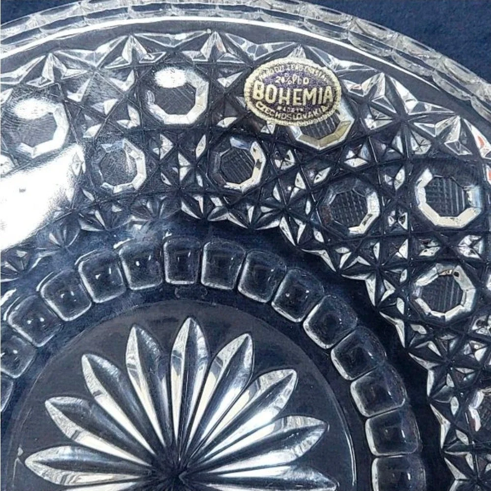 Vtg Bohemia Slovakia Czech Serving Platter 12
